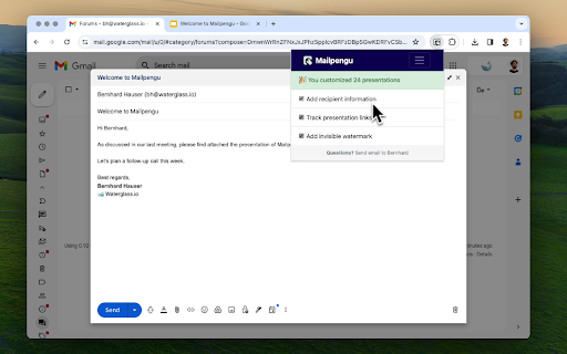 Mailpengu website screenshot