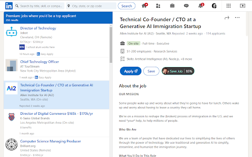 Spence AI Career Co-pilot website screenshot