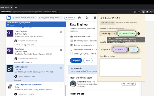 Link Letter Pro website screenshot
