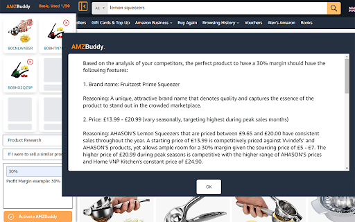 AMZBuddy website screenshot
