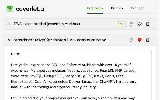 coverlet.ai website screenshot