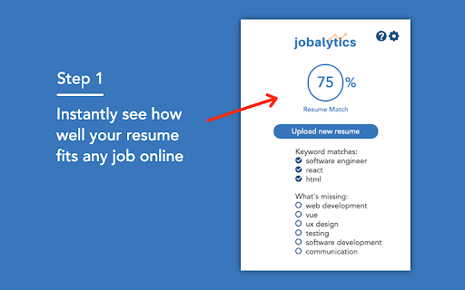 Jobalytics - Resume Keyword Analyzer website screenshot