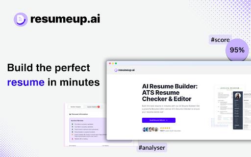ResumeUp AI website screenshot