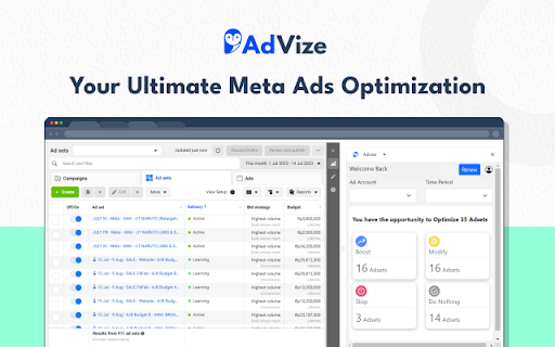 AdVize website screenshot