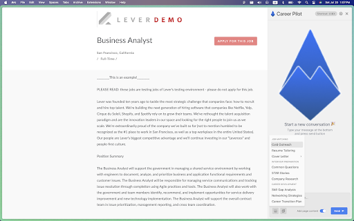 Career Pilot Ai website screenshot