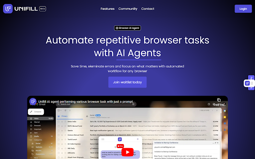 Unifill website screenshot