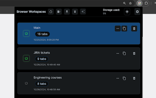 Browser Portable Workspaces website screenshot