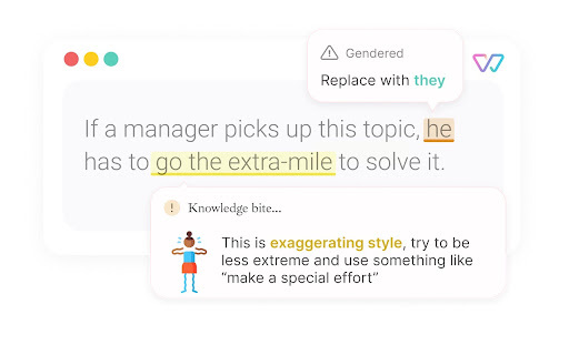 Witty  your inclusive writing assistant website screenshot