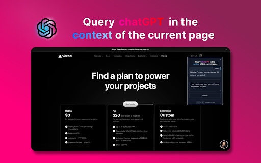 Chatgpthing website screenshot