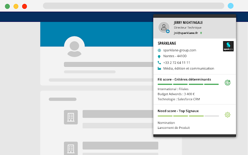 Lead Generation AI website screenshot