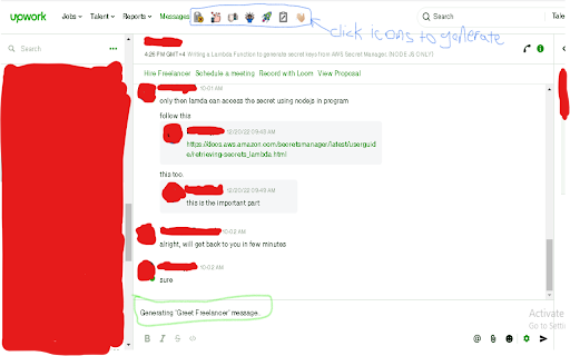 Upwork Client Coversation Aid website screenshot