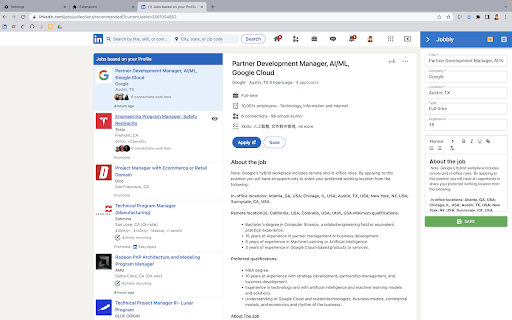 Jobbly website screenshot