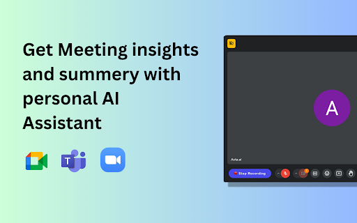 Acta AI website screenshot