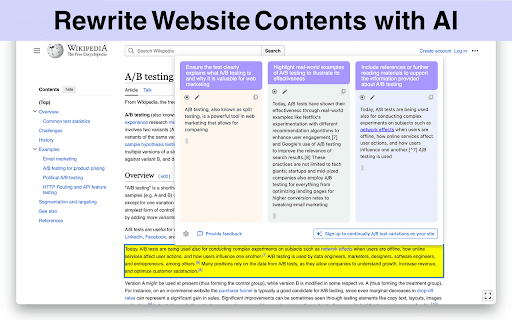 Website Optimizer Ai website screenshot
