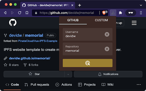 Github Repository Naming Suggestion Service website screenshot