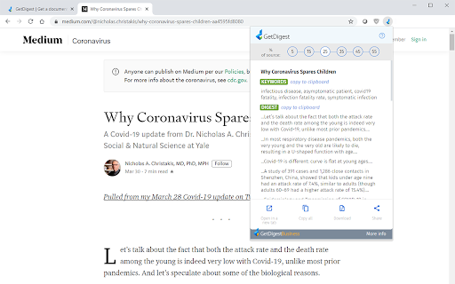 Getdigest website screenshot