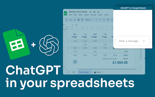 Chatgpt Sheets Use Chatgpt For Sheets website screenshot