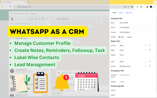 WhatsCRM website screenshot