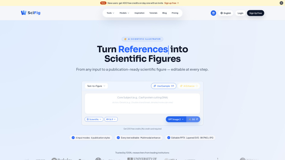 SciFig website screenshot