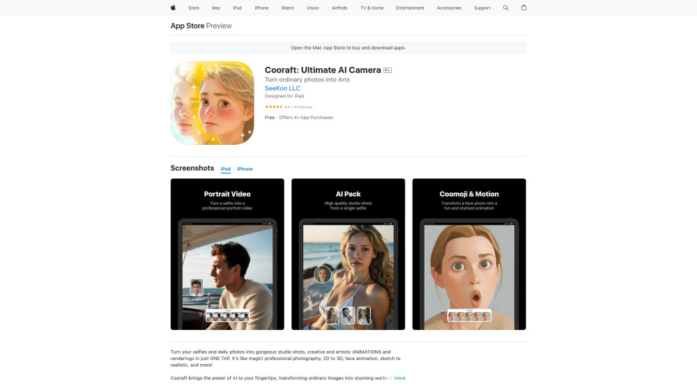 Cooraft Ultimate website screenshot