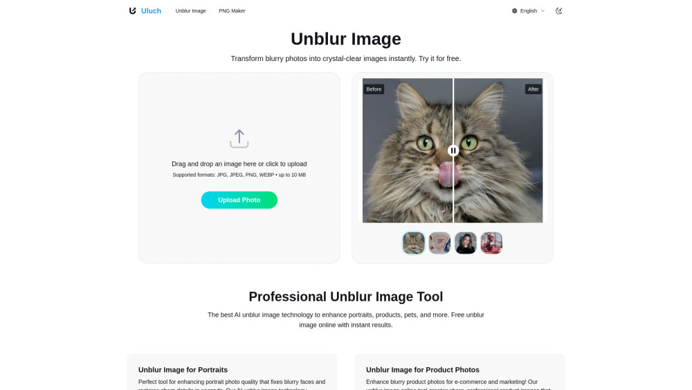 Uluch website screenshot