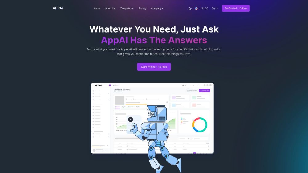 AppAi website screenshot