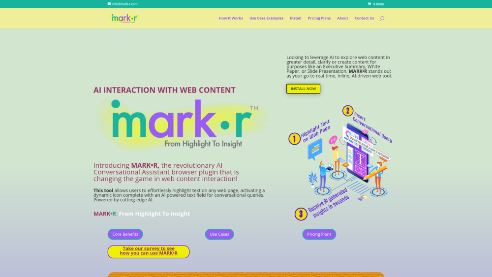 Mark R website screenshot
