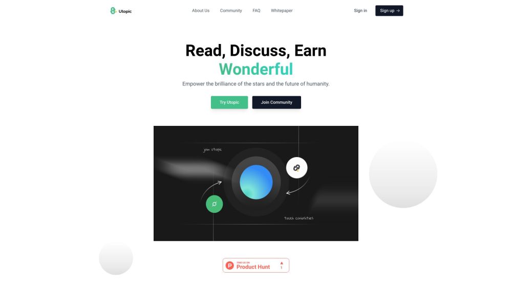 Utopic Ai website screenshot