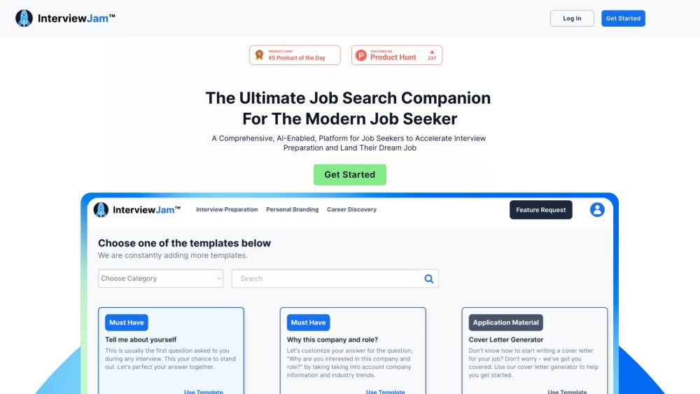 InterviewJam website screenshot