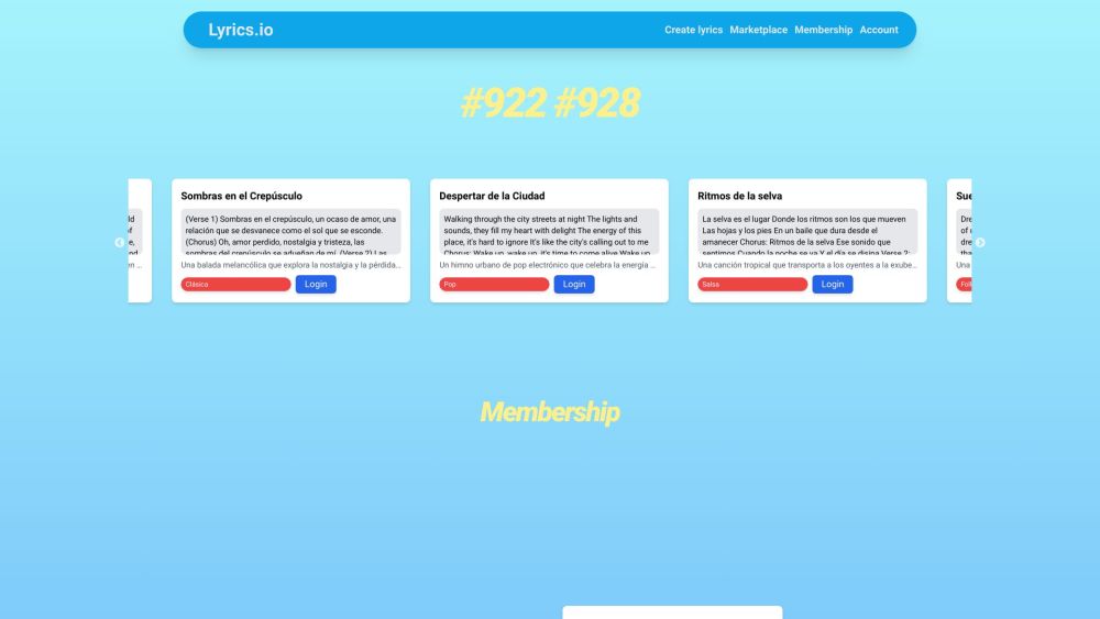 Lycris.io website screenshot