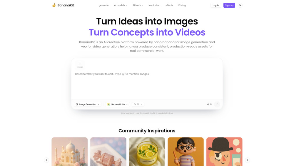 Bananakit website screenshot