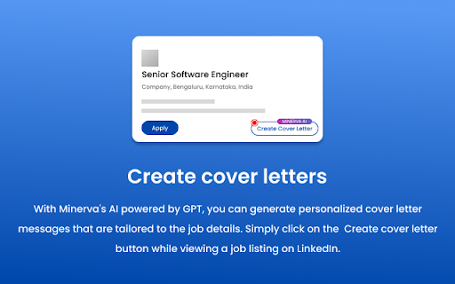 Minerva: Copilot for Job Search with ChatGPT website screenshot