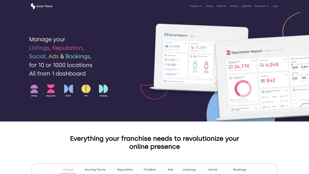Social Places website screenshot