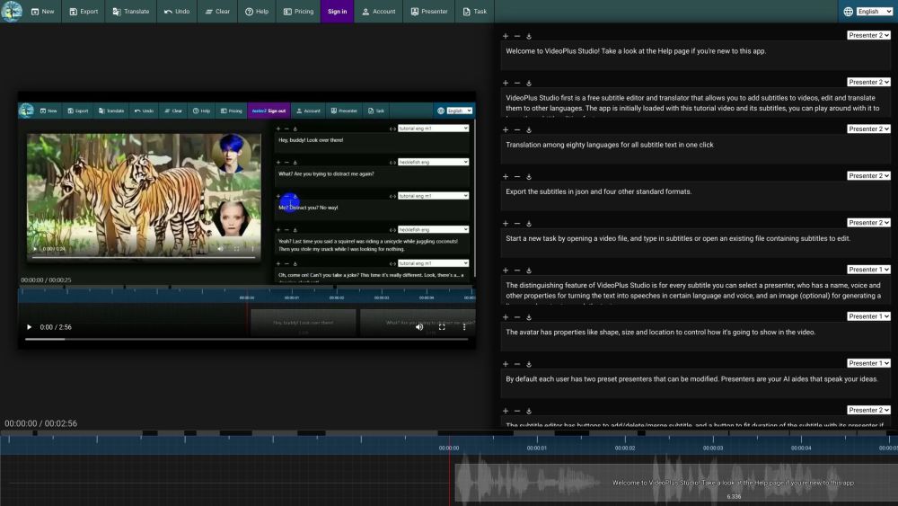 VideoPlus Studio website screenshot