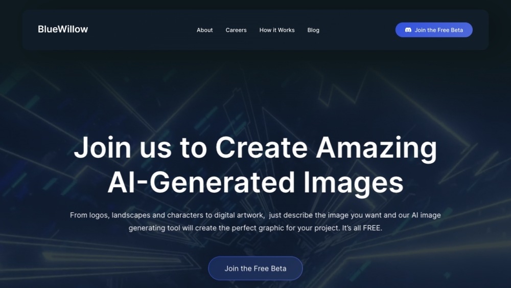 Bluewillow website screenshot