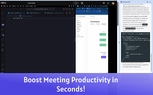 Real-time Meeting Assistant website screenshot