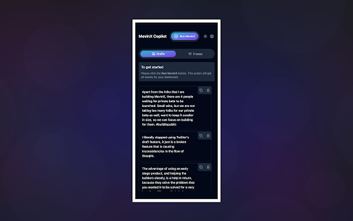 MevinX website screenshot