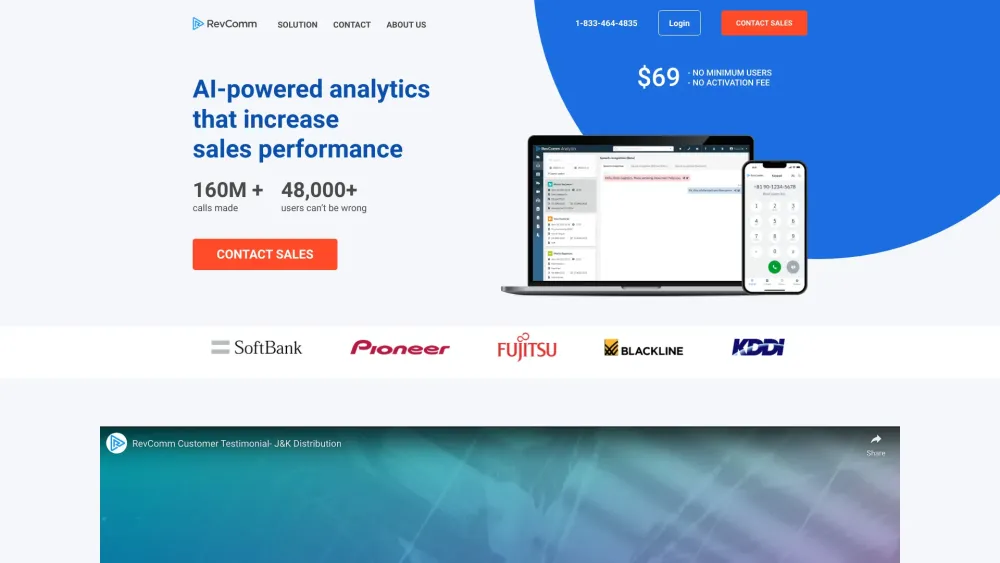 MiiTel website screenshot