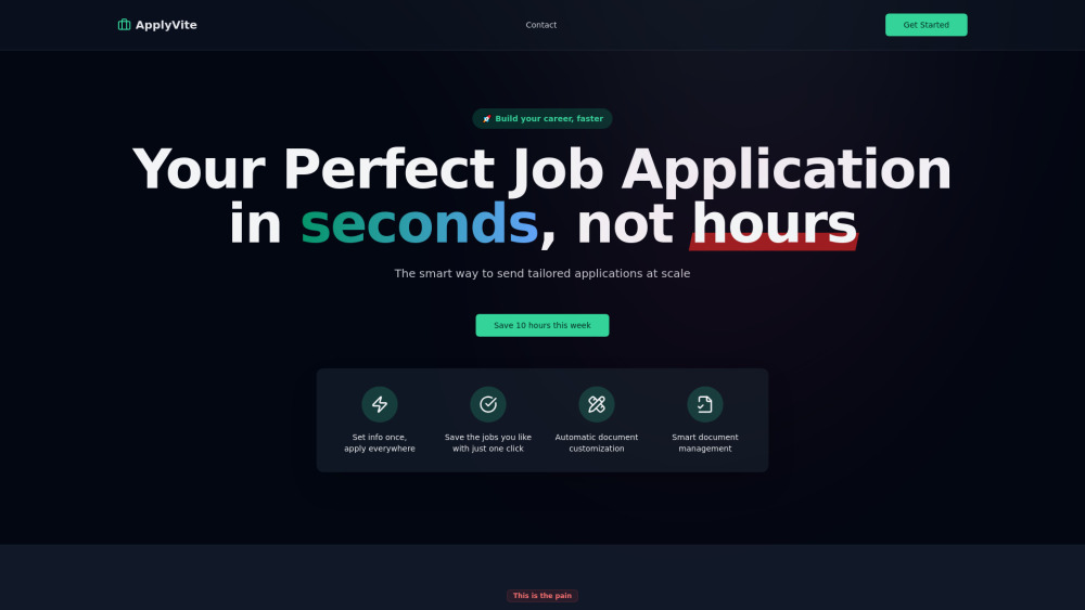 ApplyVite website screenshot