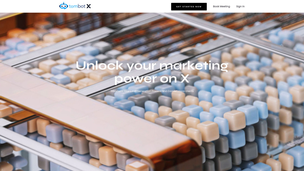 TomBot website screenshot