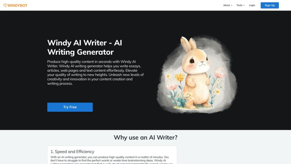 WindyBot website screenshot