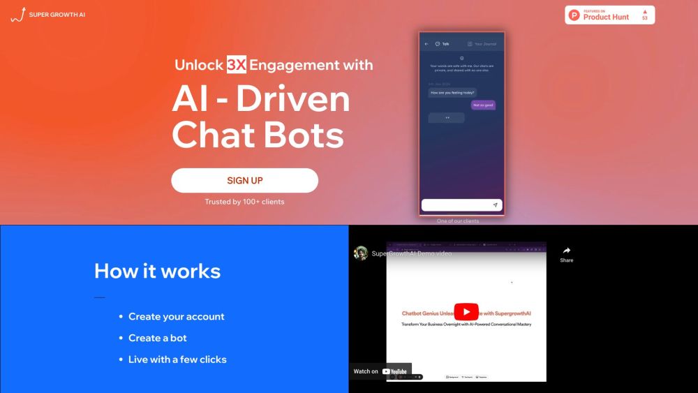 SuperGrowthAI website screenshot