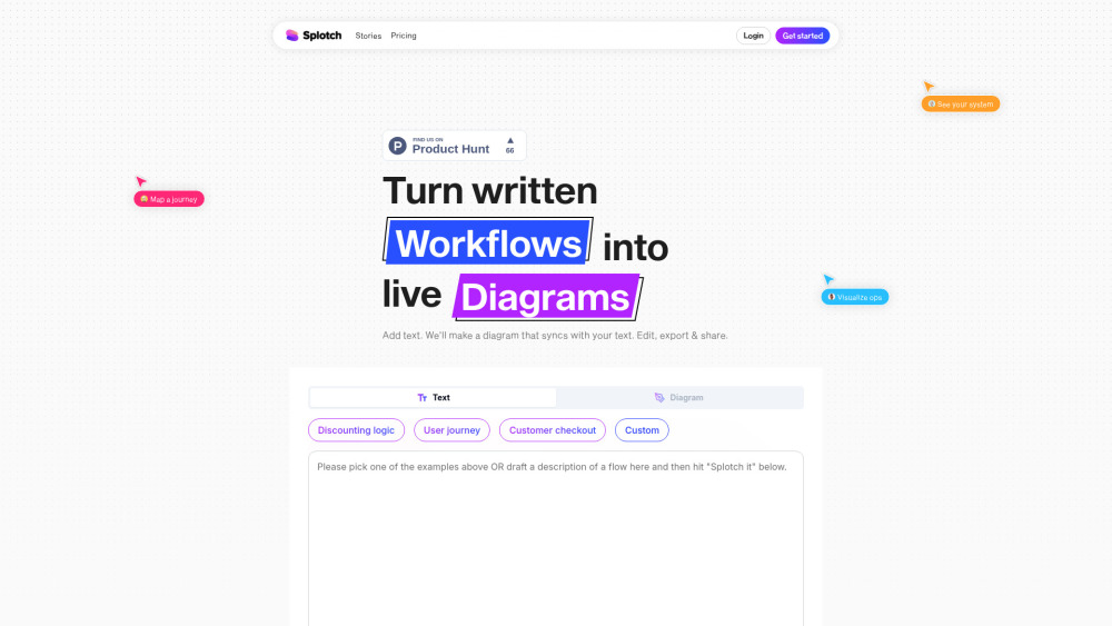 Splotch website screenshot