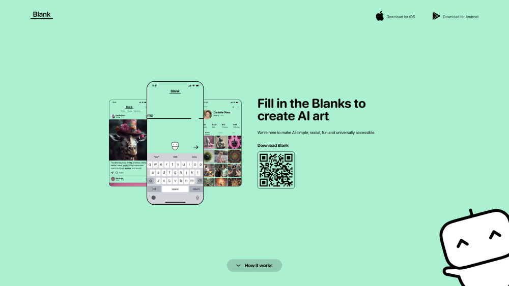 Blank website screenshot