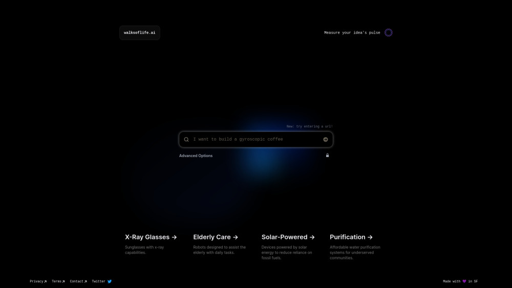 Walks of Life AI website screenshot