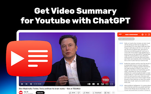 Video Summarizer website screenshot