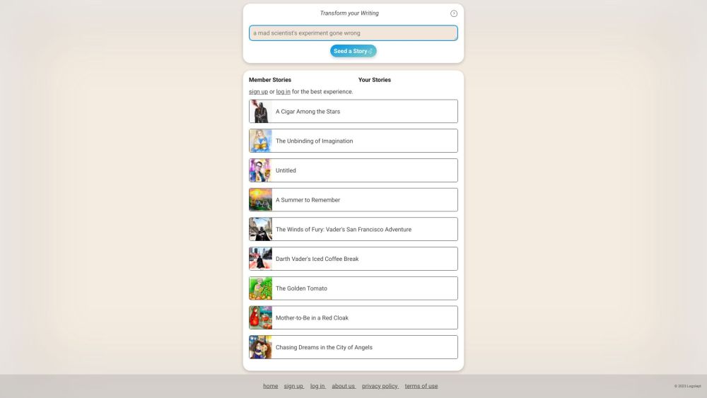 Logolept website screenshot