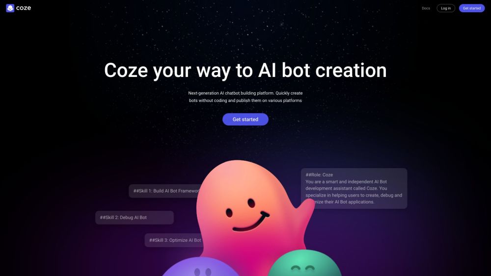 Coze website screenshot