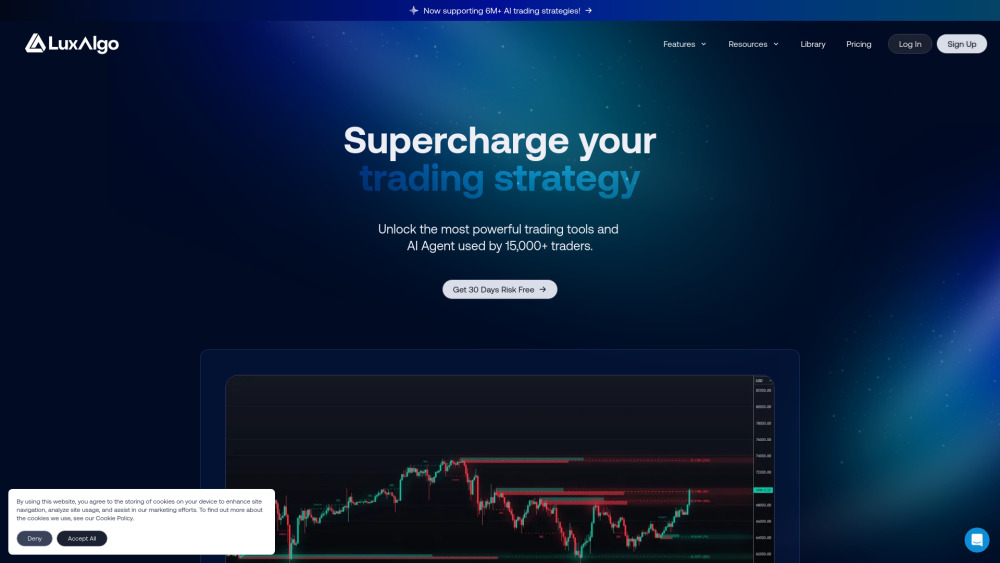 Luxalgo website screenshot