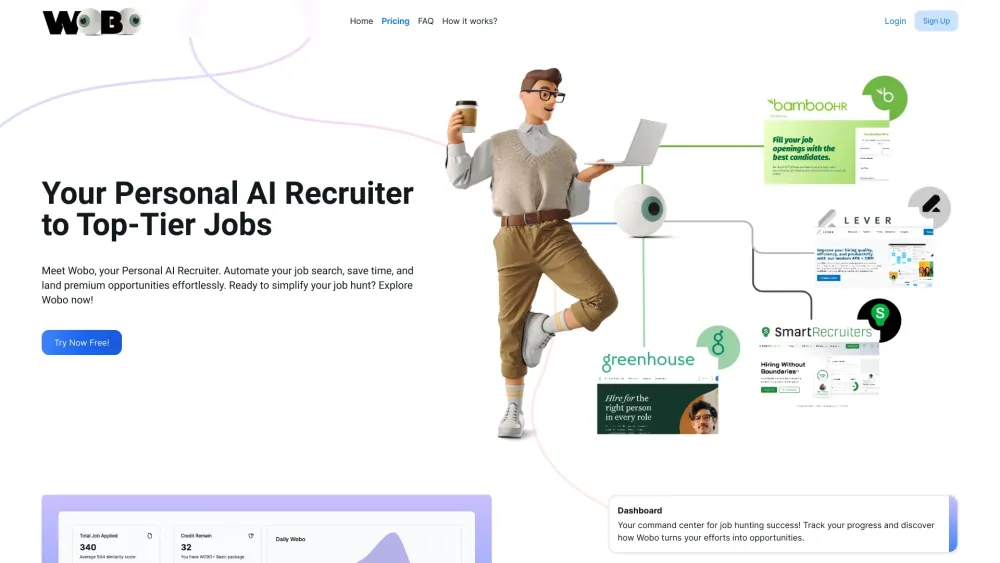 Wobo Ai website screenshot